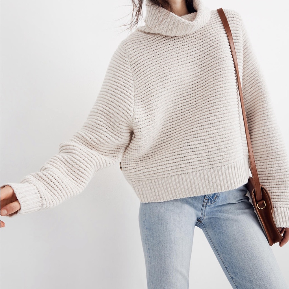 Madewell Side button Sweater